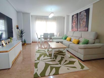 Living room of Flat for sale in Alicante / Alacant  with Air Conditioner, Parquet flooring and Terrace