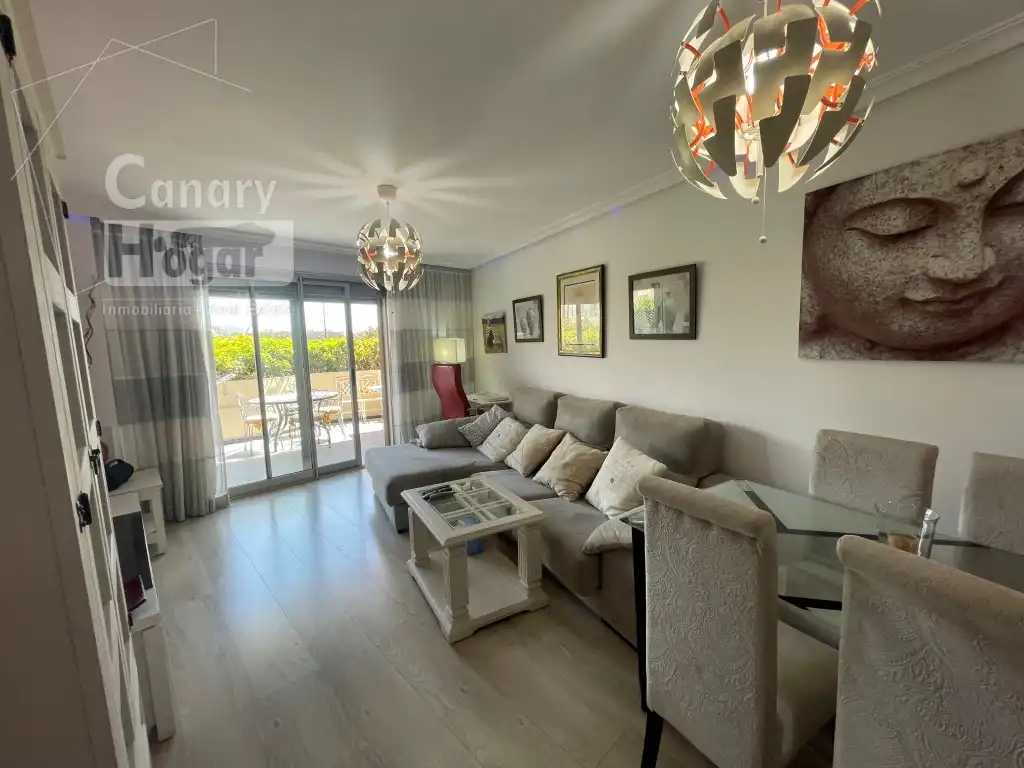 Sala de estar de Apartamento en venta en Granadilla de Abona con Calefacción, Jardín privado y Amueblado
