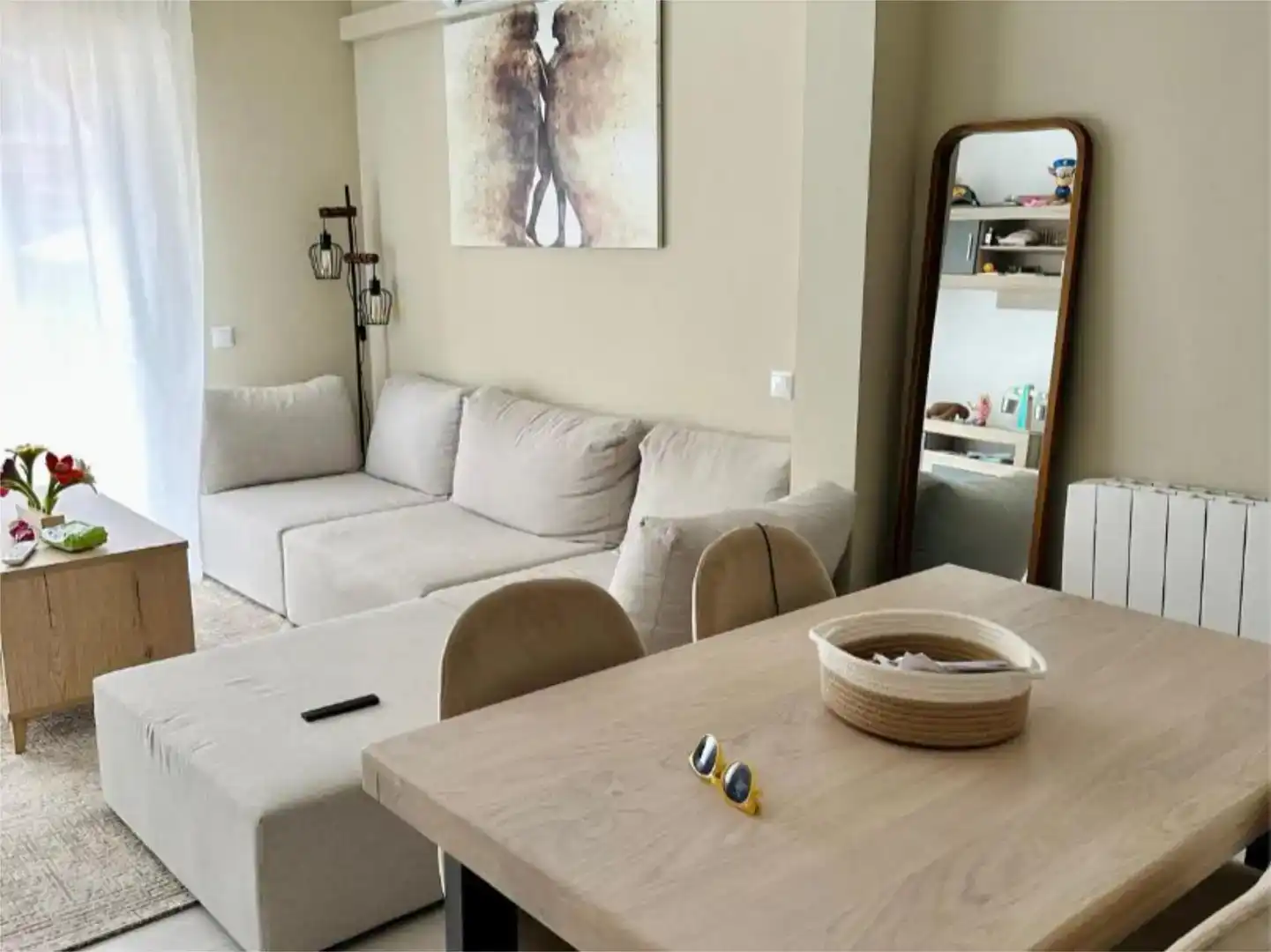 Wohnzimmer von Wohnung zum Verkauf in Es Mercadal mit Klimaanlage, Schwimmbad und Balkon