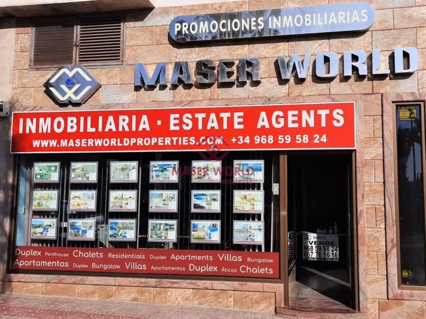 Vista exterior de Dúplex en venta en Mazarrón con Aire acondicionado, Terraza y Piscina