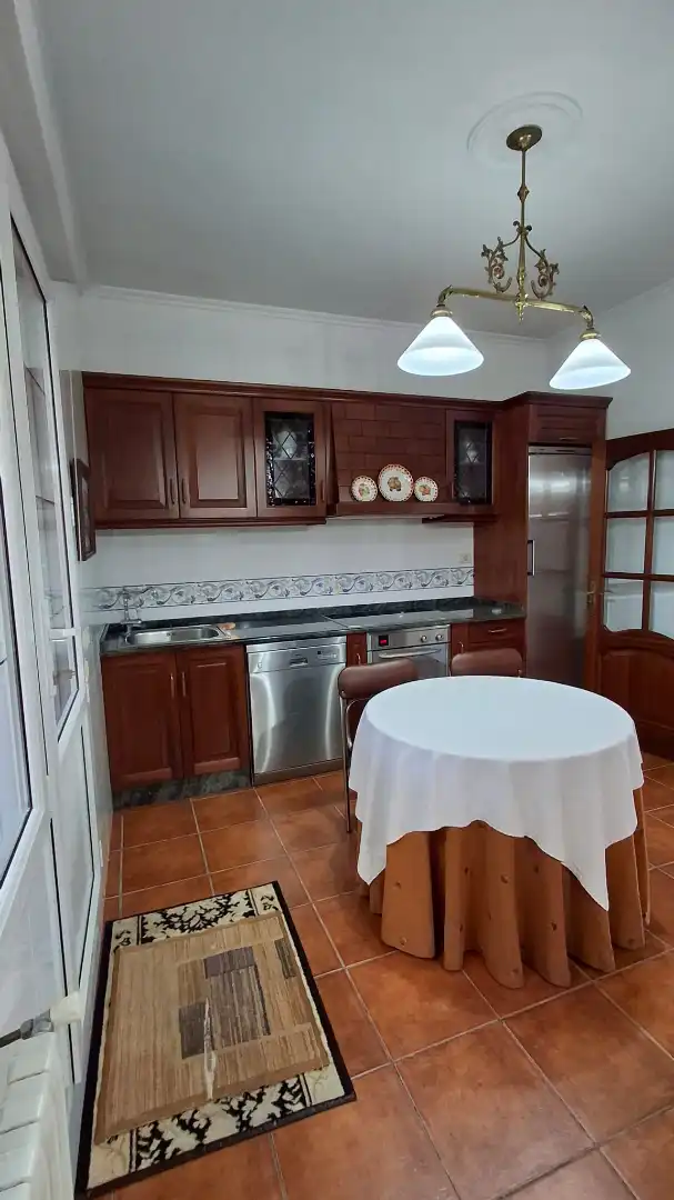 Cocina de Casa o chalet en venta en A Pobra do Caramiñal con Aire acondicionado, Calefacción y Jardín privado