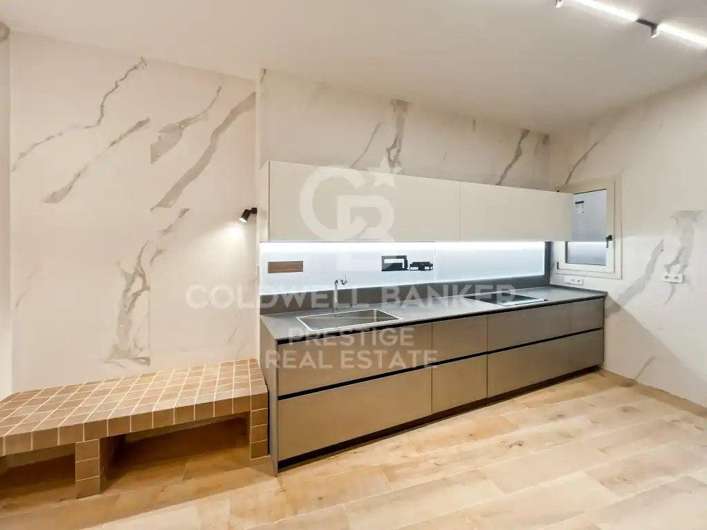 Küche von Wohnung zur Miete in Barcelona mit Klimaanlage