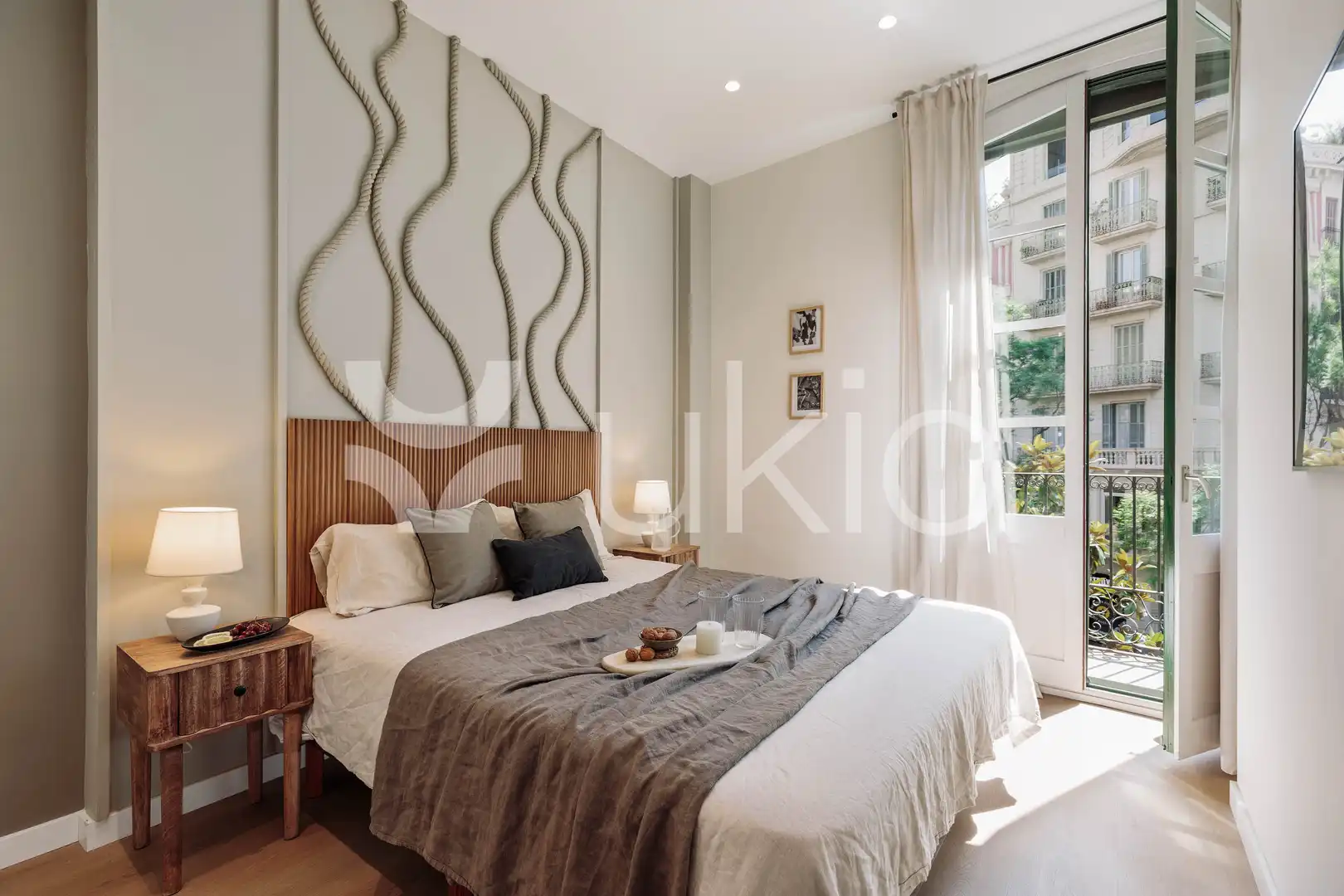 Habitación de Apartamento de alquiler en Barcelona con Aire acondicionado, Calefacción y Terraza