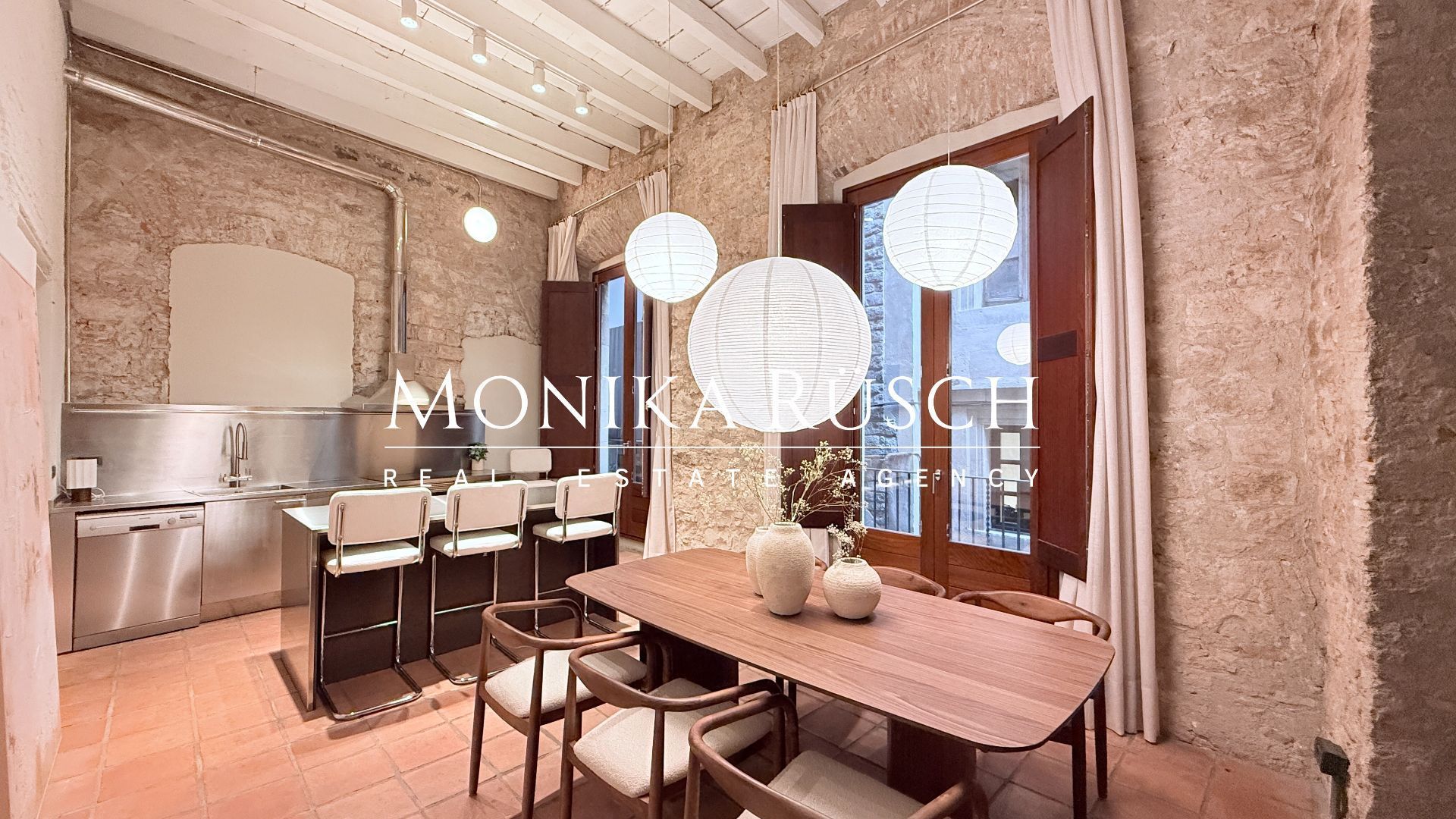 Dining room of Flat to rent in  Barcelona Capital  with Furnished