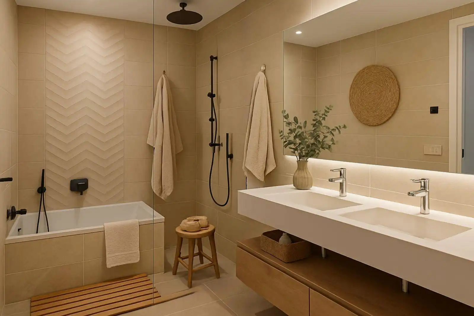 Baño de Apartamento en venta en Marbella con Aire acondicionado, Calefacción y Jardín privado