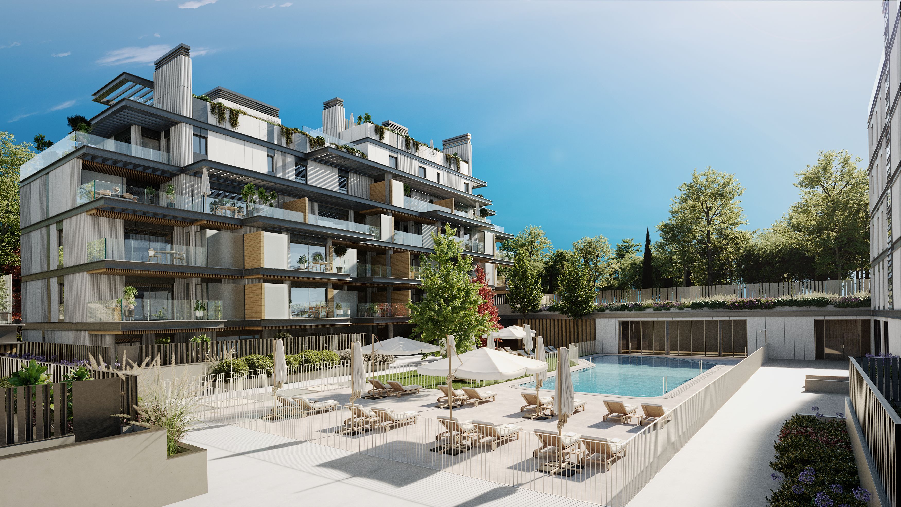 Piscina de Piso en venta en  Madrid Capital con Terraza, Trastero y Piscina