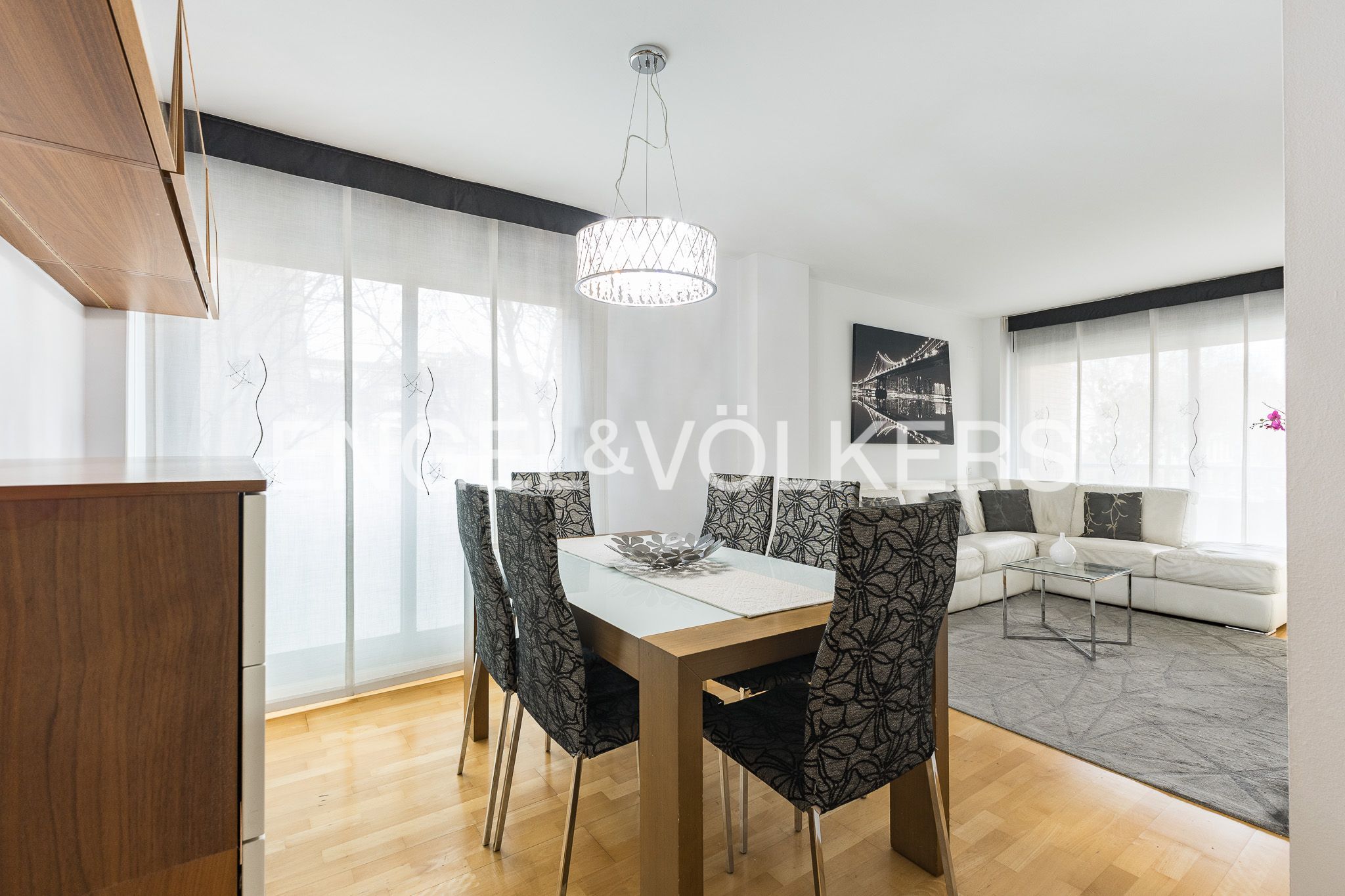 Dining room of Flat for sale in Sabadell  with Air Conditioner, Heating and Parquet flooring