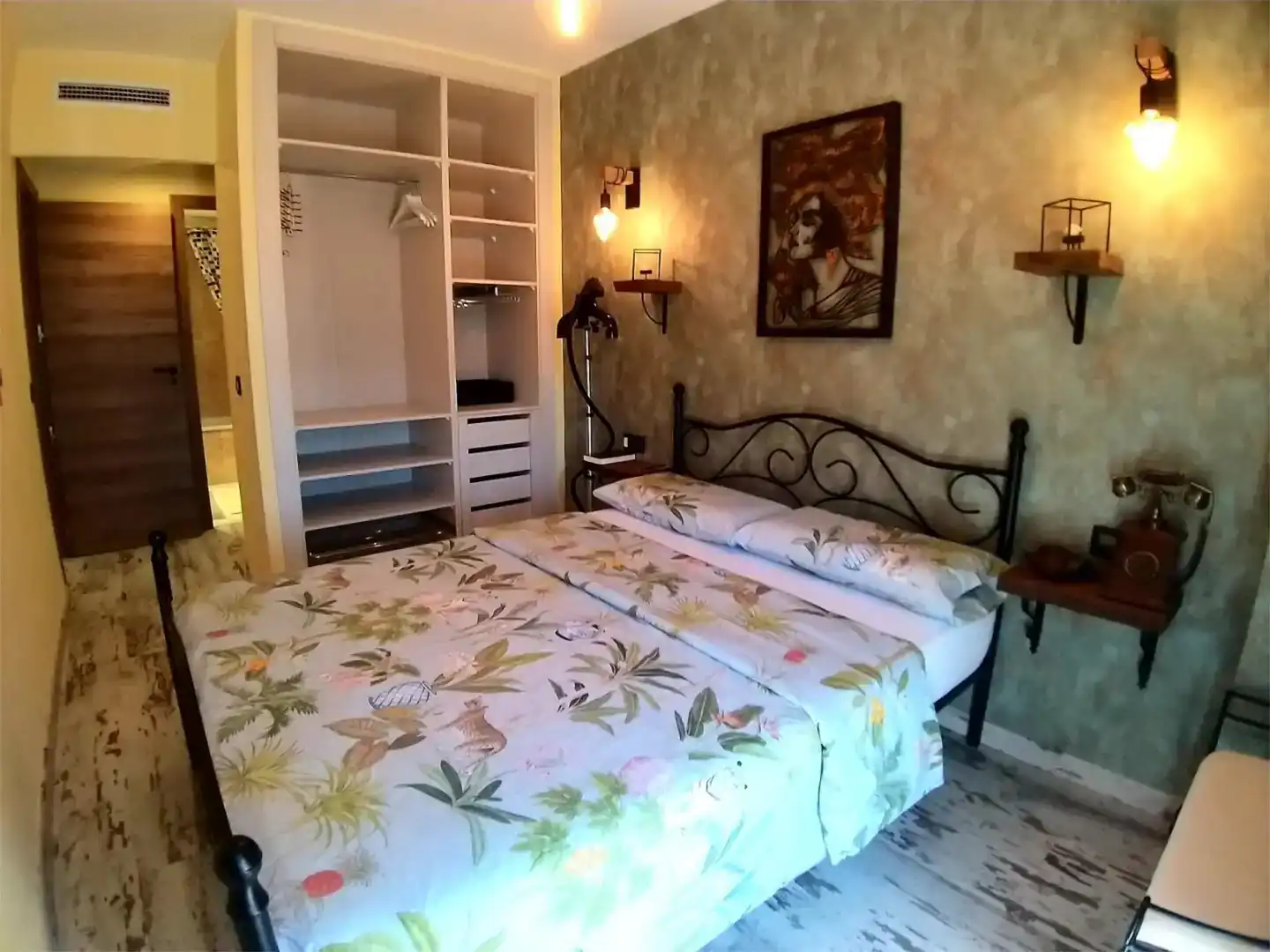Dormitori de Apartament de lloguer en Alboraya amb Aire condicionat, Parquet i Moblat