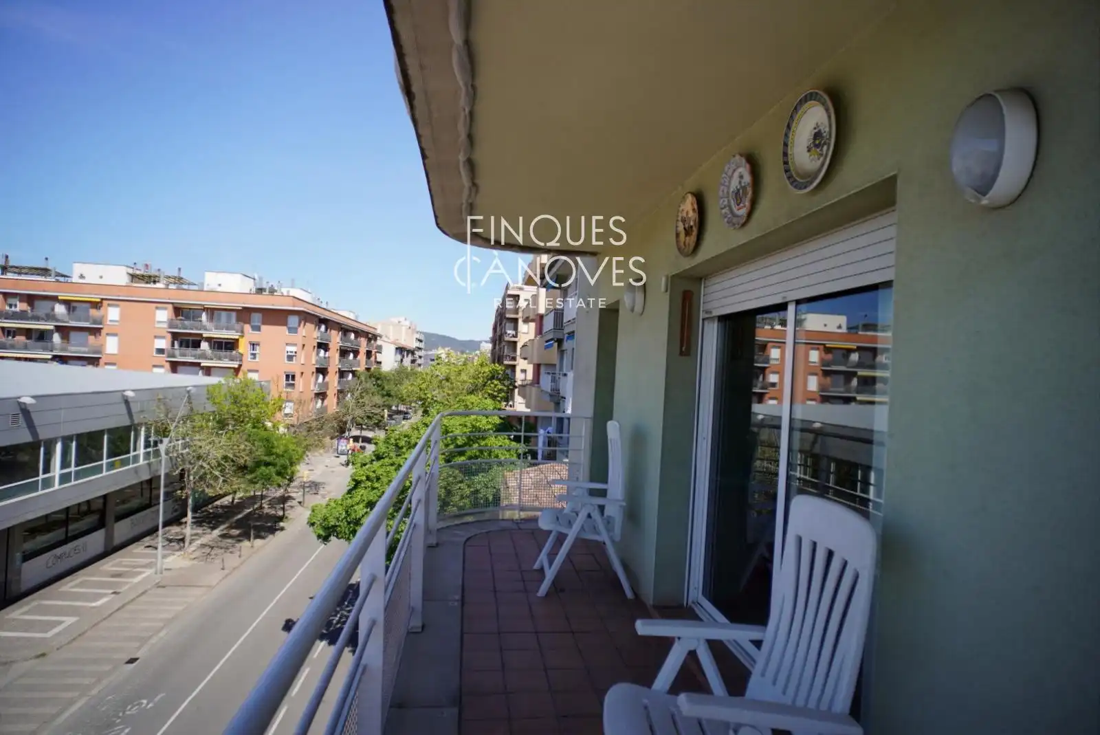 Balcony of Flat for sale in Girona  with Heating, Terrace and Furnished
