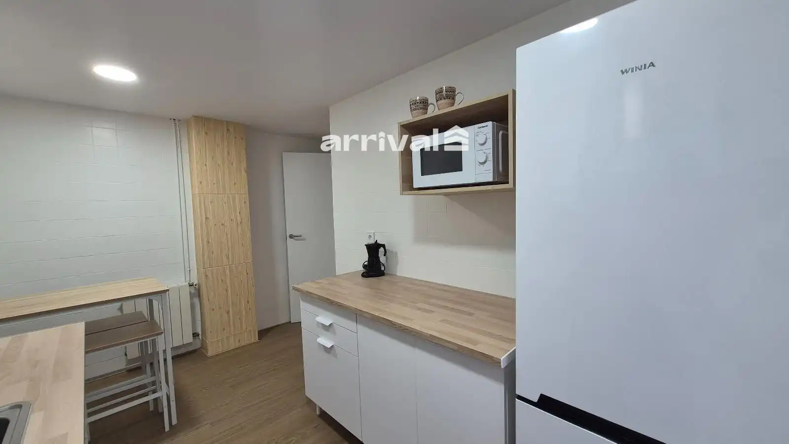 Küche von Wohnung zur untervermieten in Valencia mit Heizung, Terrasse und Möbliert