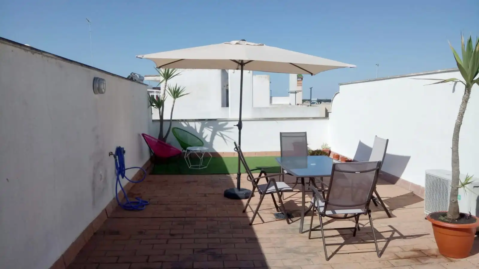 Terraza de Ático de alquiler en Sanlúcar de Barrameda con Aire acondicionado, Calefacción y Terraza