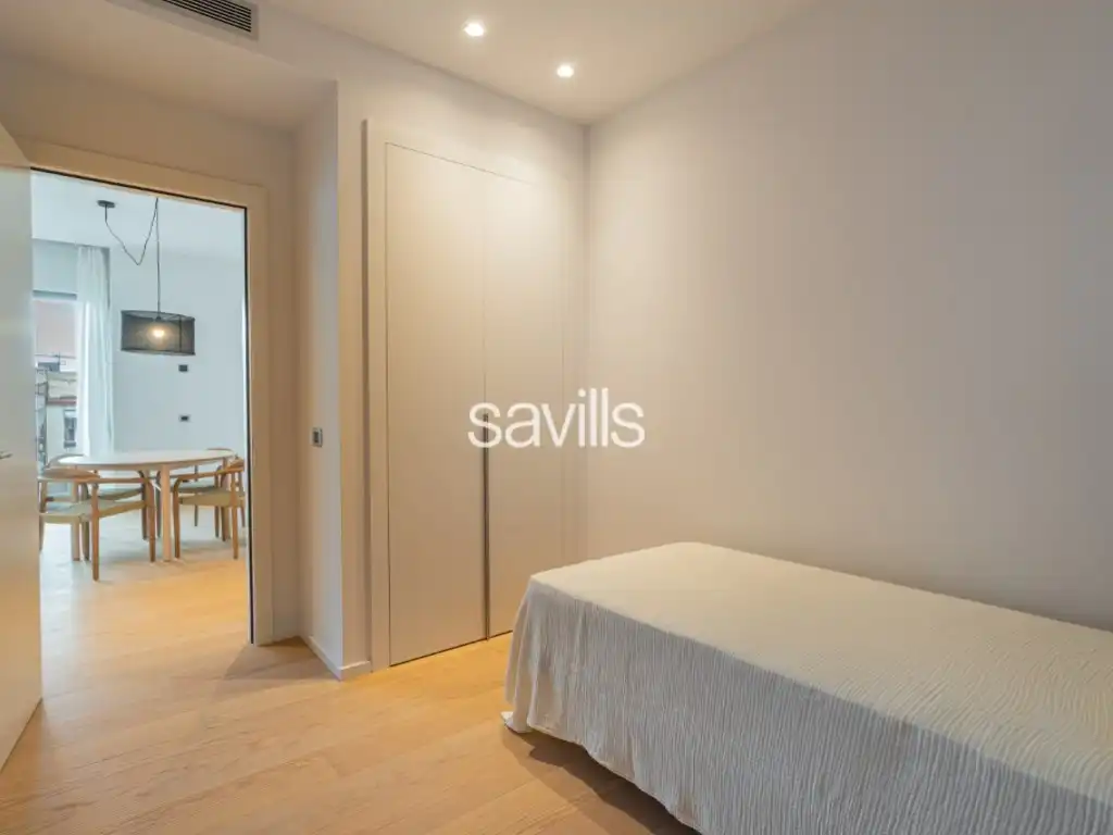 Schlafzimmer von Wohnungen zur Miete in Barcelona mit Klimaanlage und Möbliert