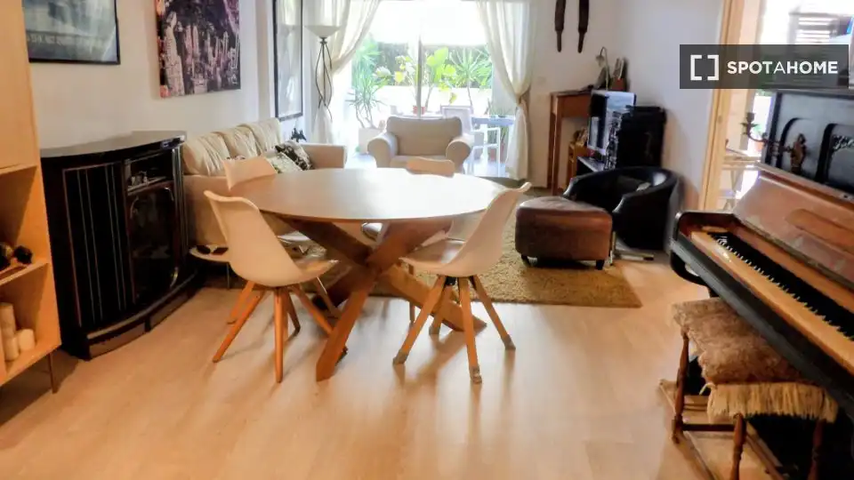 Comedor de Piso de alquiler en  Palma de Mallorca con Aire acondicionado, Calefacción y Amueblado