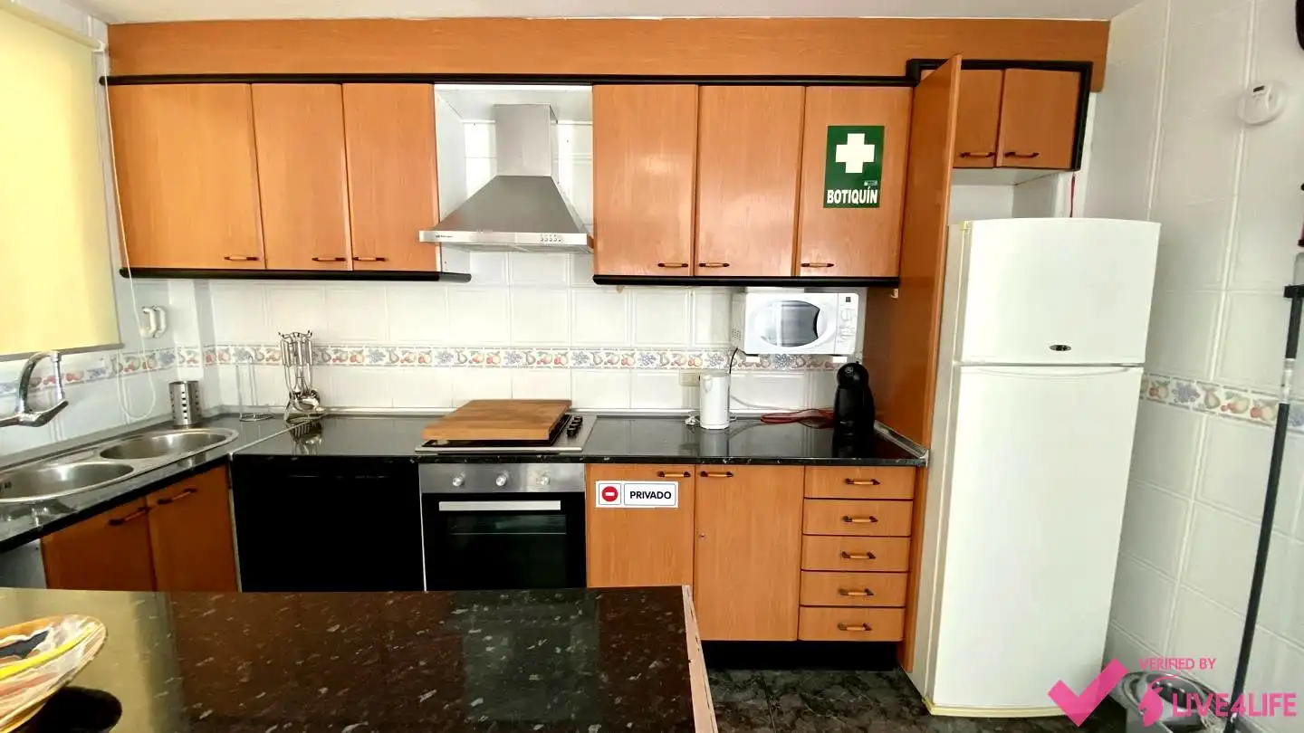 Kitchen of Attic for rent in Valencia  with Air Conditioner, Terrace and Furnished