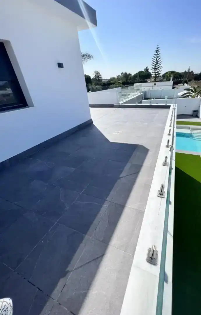 Terraza de Casa o chalet de alquiler en Sanlúcar de Barrameda con Aire acondicionado, Jardín privado y Trastero