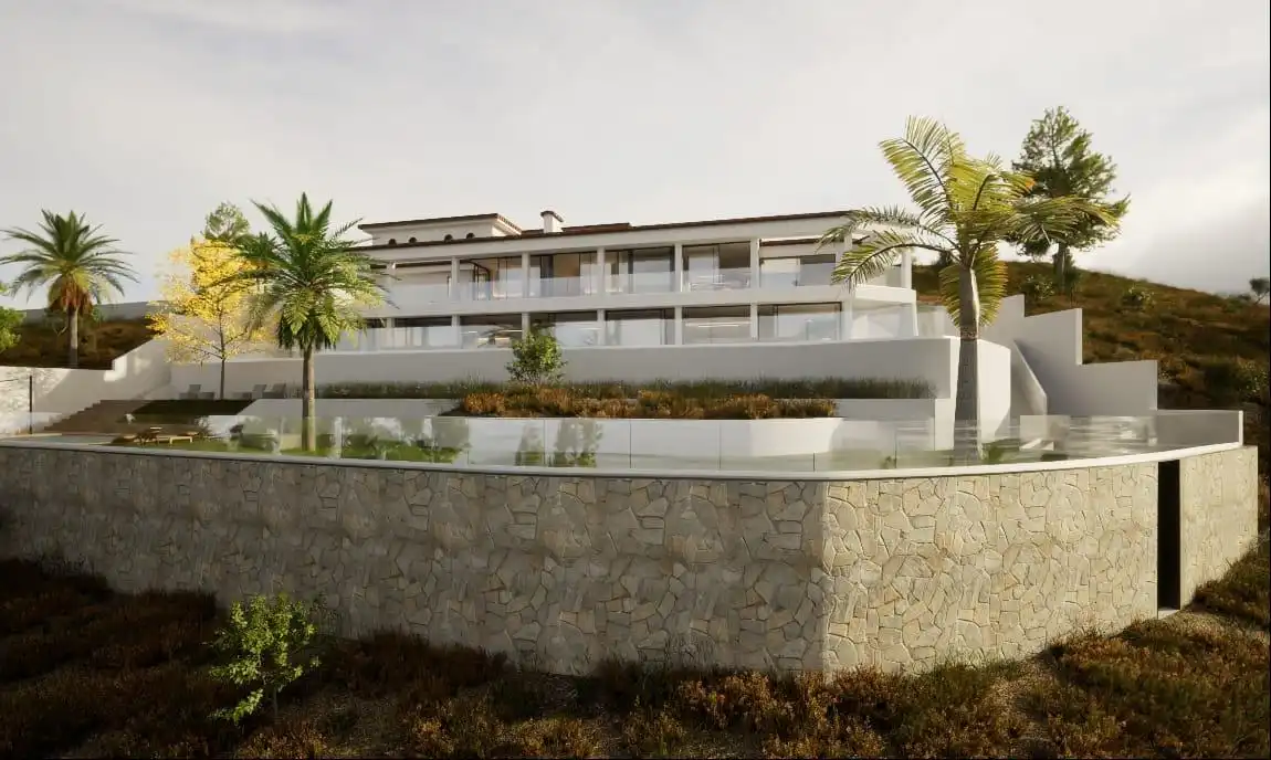 Vista exterior de Casa o xalet en venda en Almuñécar amb Jardí privat, Terrassa i Piscina