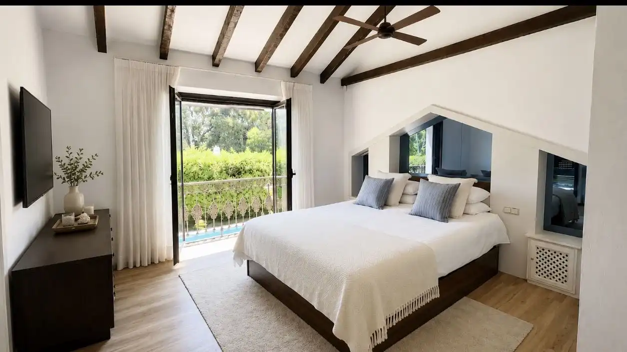 Bedroom of Houses for rent in Estepona  with Air Conditioner, Heating and Private garden