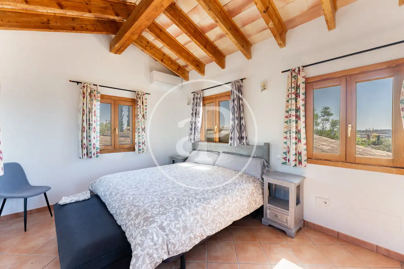 Bedroom of Houses for rent in Sencelles  with Air Conditioner, Heating and Private garden