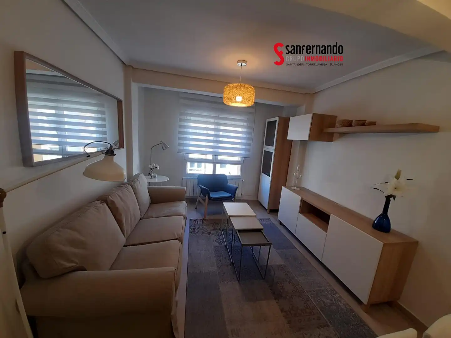 Sala de estar de Piso de alquiler en Santander con Calefacción, Parquet y Amueblado