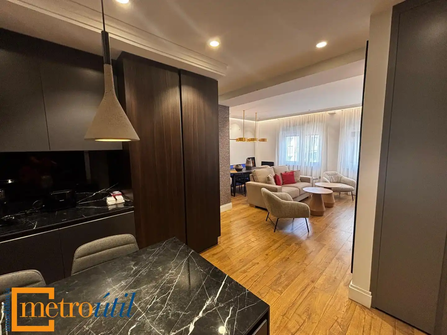 Sala de estar de Piso en venta en Salamanca con Calefacción, Parquet y Amueblado