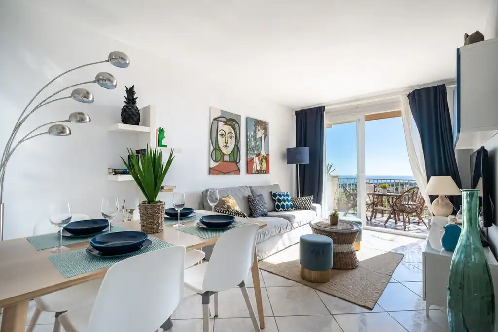 Sala de estar de Ático en venta en Sant Pere de Ribes con Aire acondicionado, Terraza y Amueblado