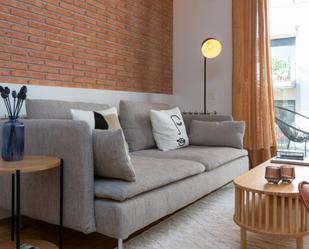 Sala d'estar de Apartament de lloguer en  Barcelona Capital amb Aire condicionat, Moblat i Forn