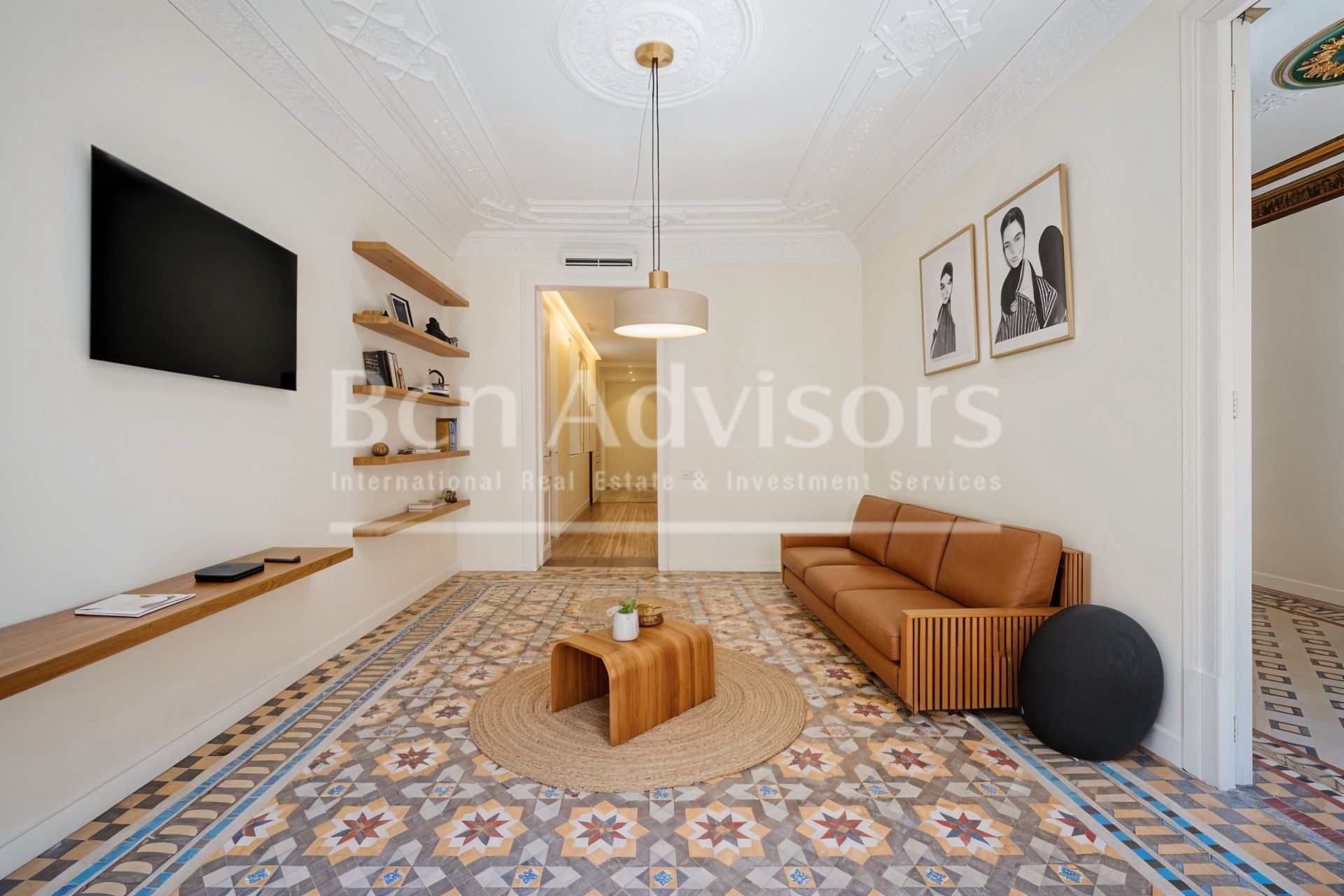 Sala d'estar de Pis en venda en  Barcelona Capital amb Aire condicionat, Calefacció i Terrassa