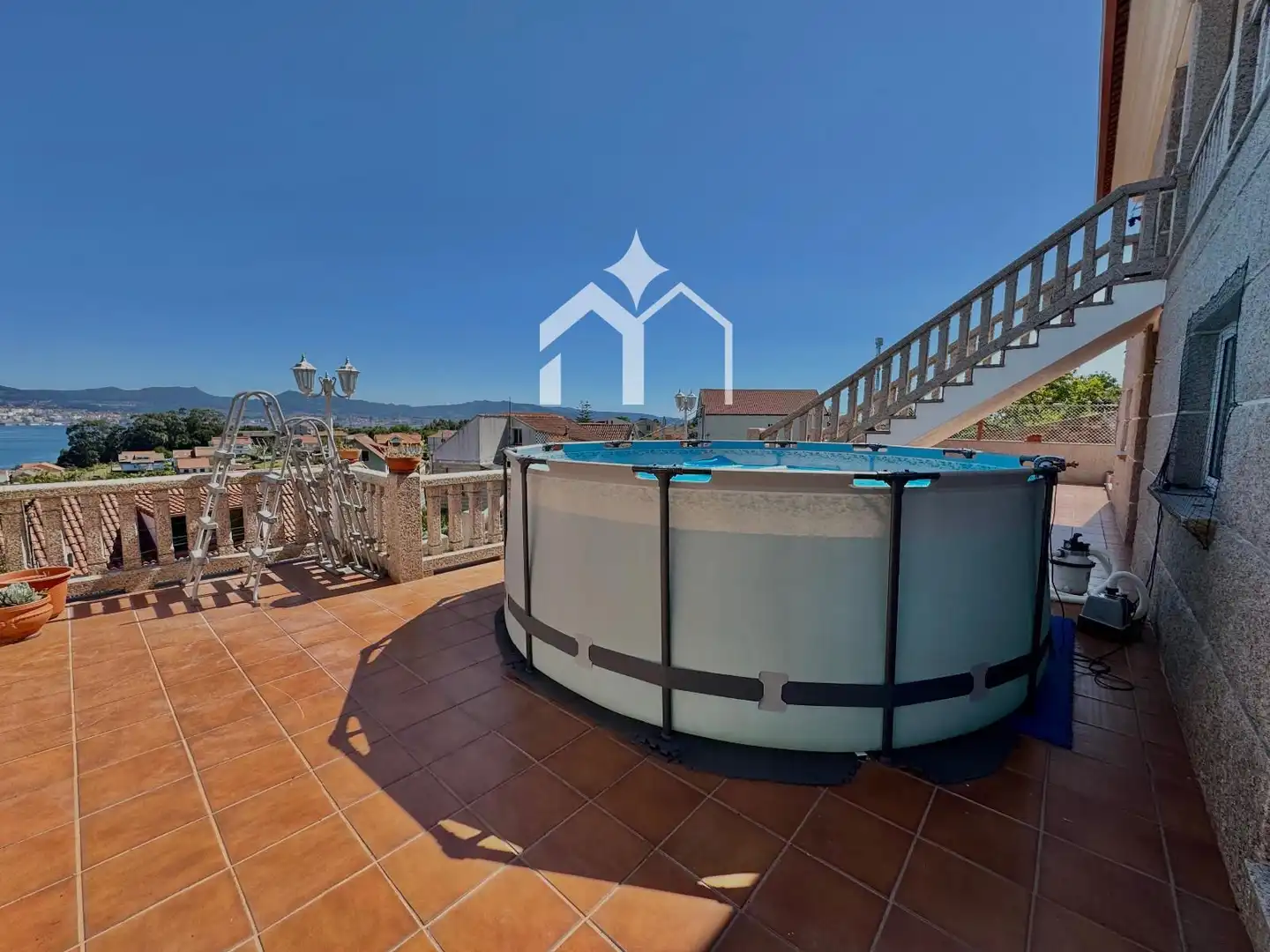 Terrace of Houses for sale in Moaña  with Heating, Parquet flooring and Terrace
