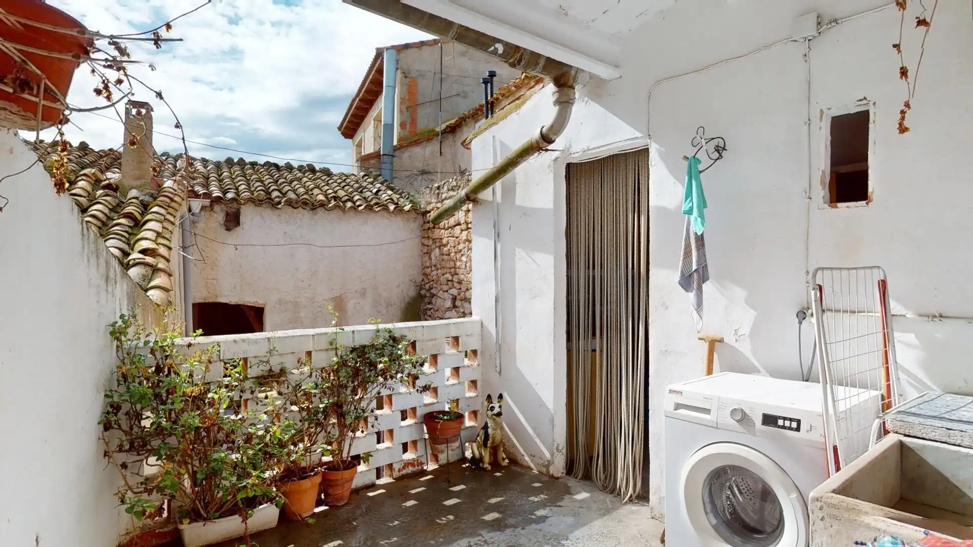 Terraza de Finca rústica en venta en Lumpiaque con Calefacción, Terraza y Amueblado