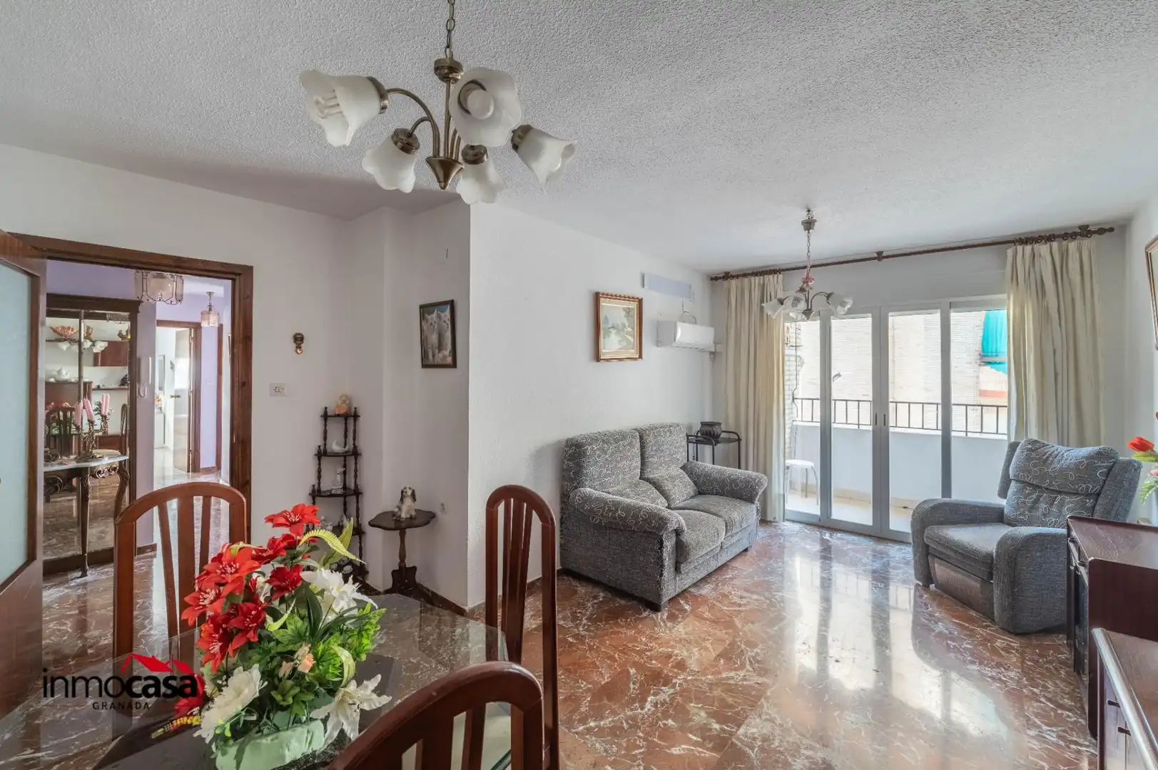 Sala de estar de Piso en venta en Granada con Aire acondicionado, Terraza y Balcón