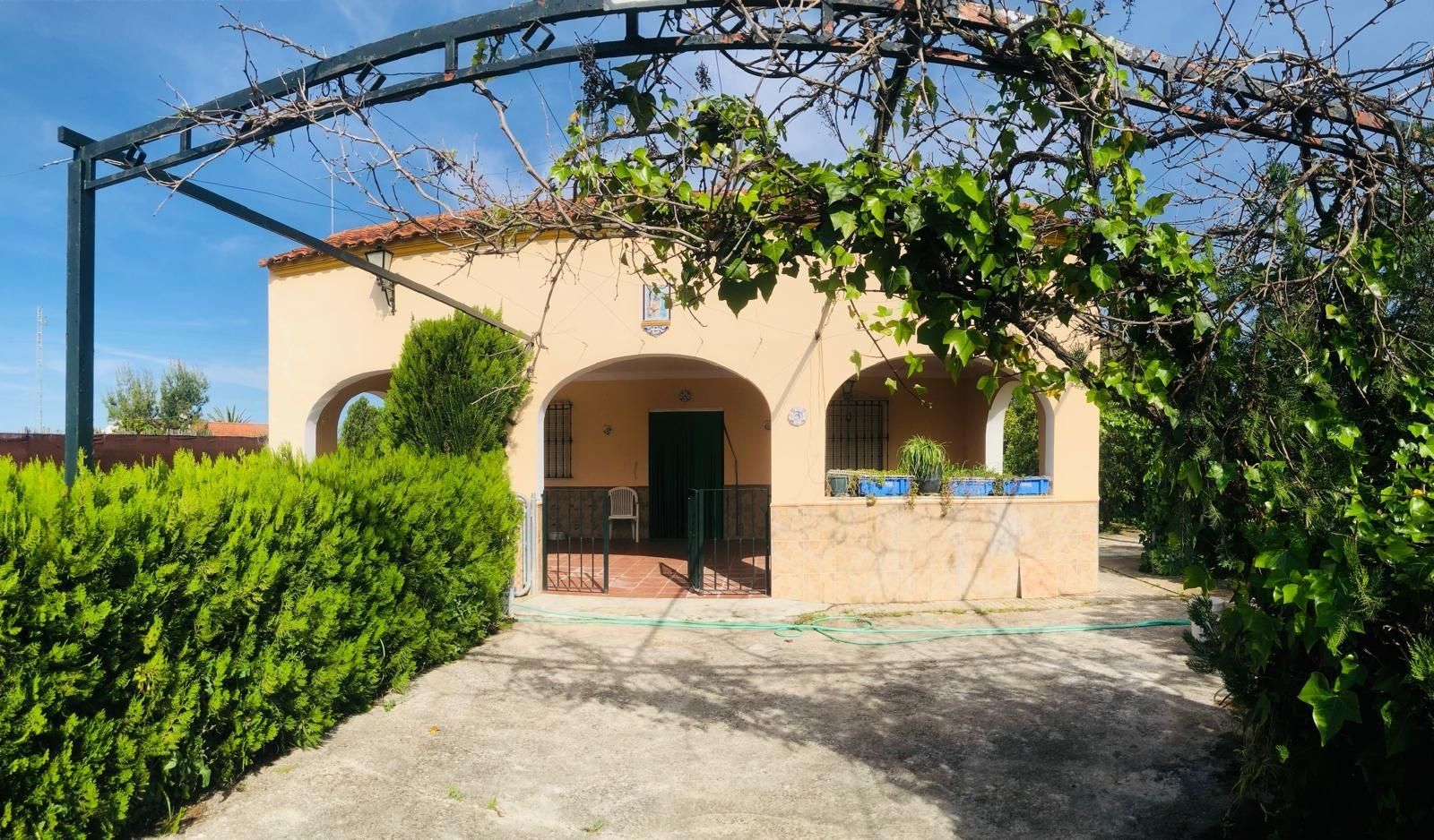 Vista exterior de Casa o xalet en venda en Arahal amb Aire condicionat, Jardí privat i Piscina comunitària