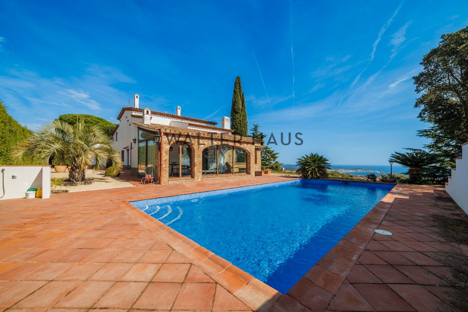 Vista exterior de Finca rústica en venda en Castell d'Aro, Platja d'Aro i s'Agaró amb Aire condicionat, Jardí privat i Terrassa