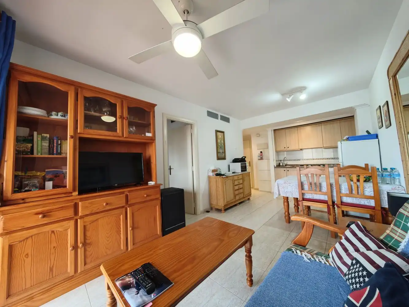 Sala de estar de Apartamento en venta en Calpe / Calp con Aire acondicionado, Calefacción y Jardín privado