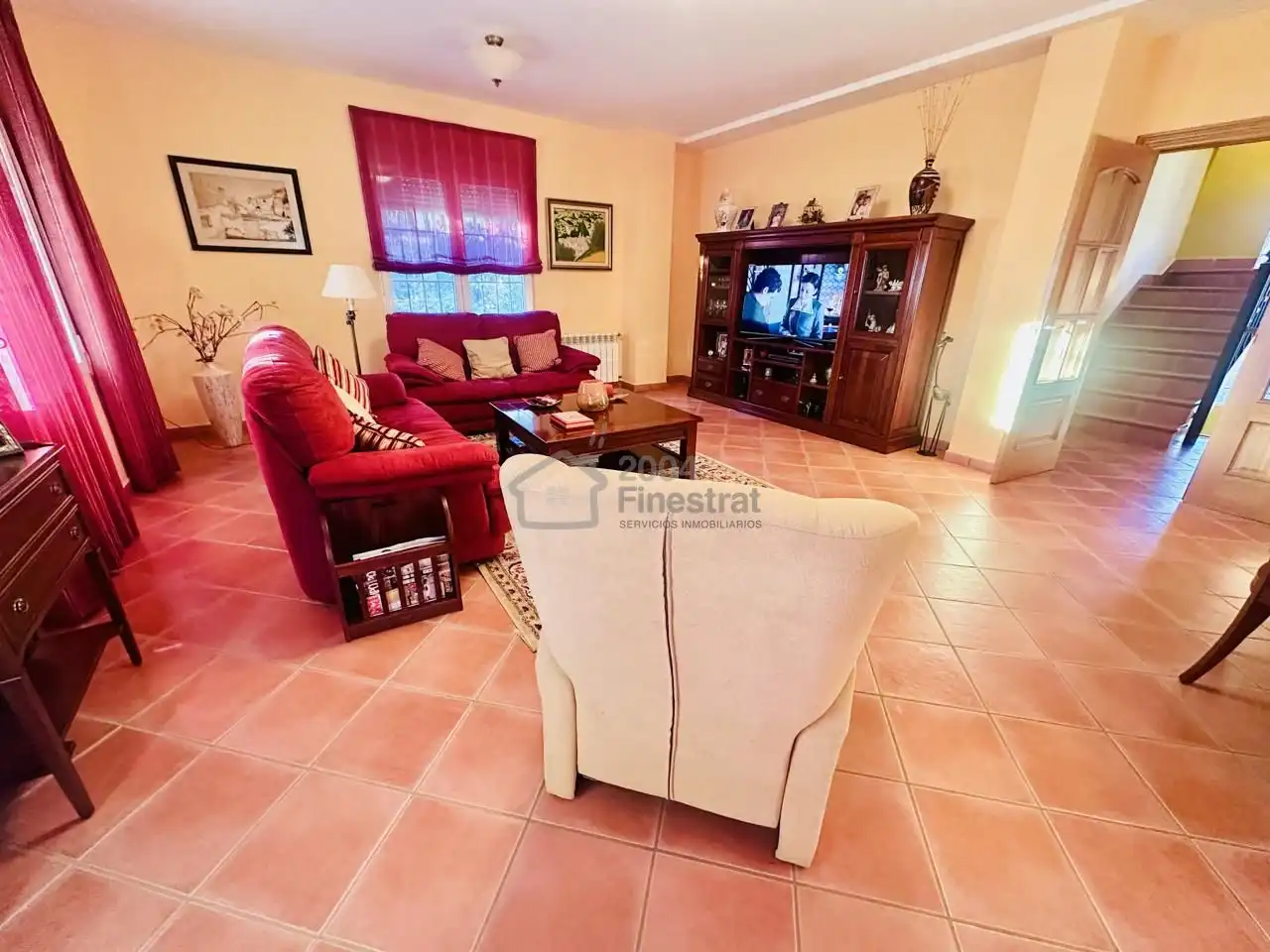 Sala de estar de Casa o chalet en venta en Finestrat con Aire acondicionado, Jardín privado y Terraza
