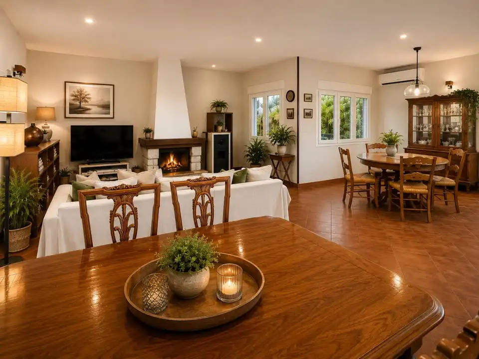 Comedor de Casa o chalet en venta en San Agustín del Guadalix con Aire acondicionado, Calefacción y Jardín privado