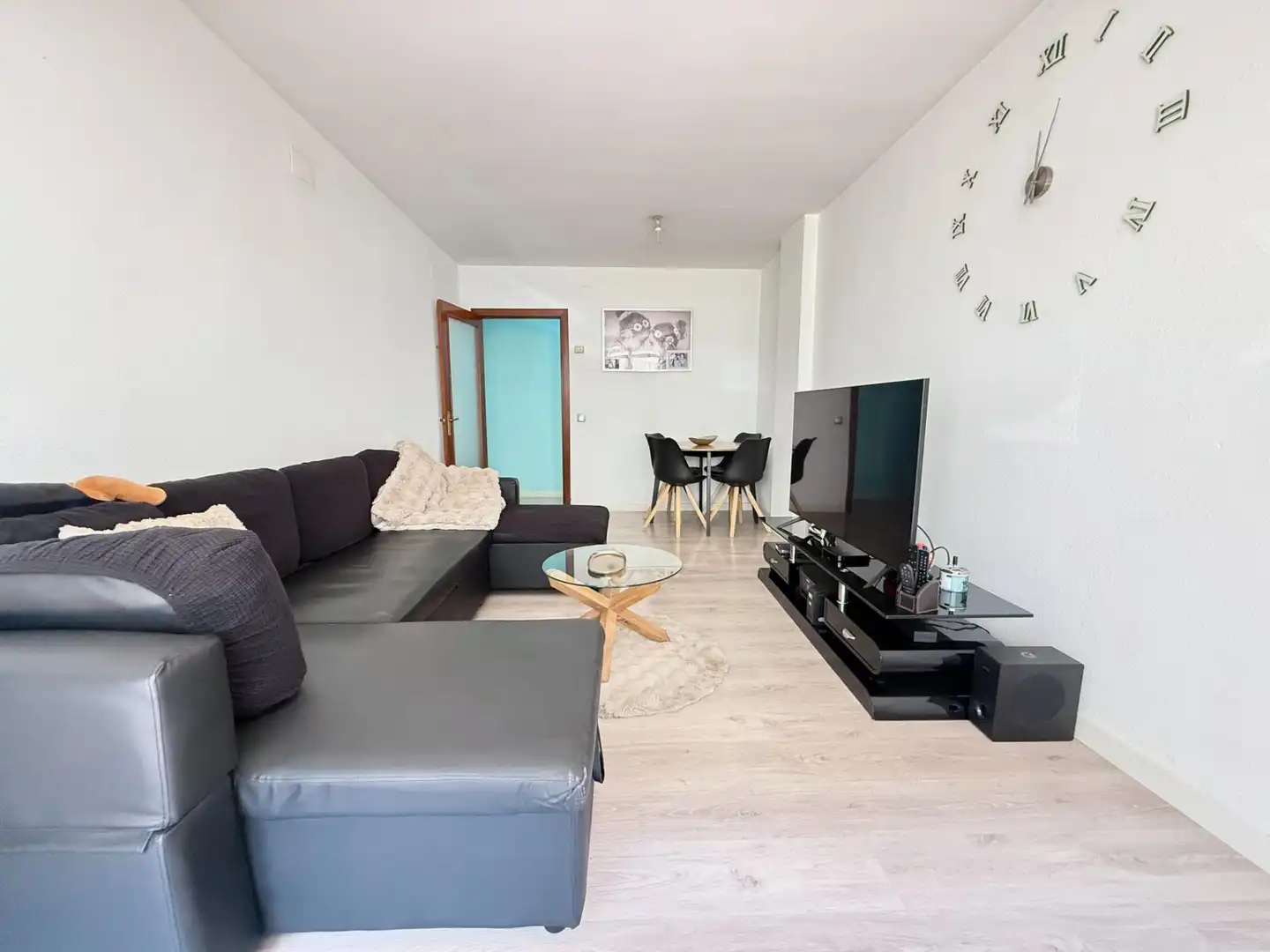 Sala de estar de Piso en venta en Figueres con Aire acondicionado, Calefacción y Parquet