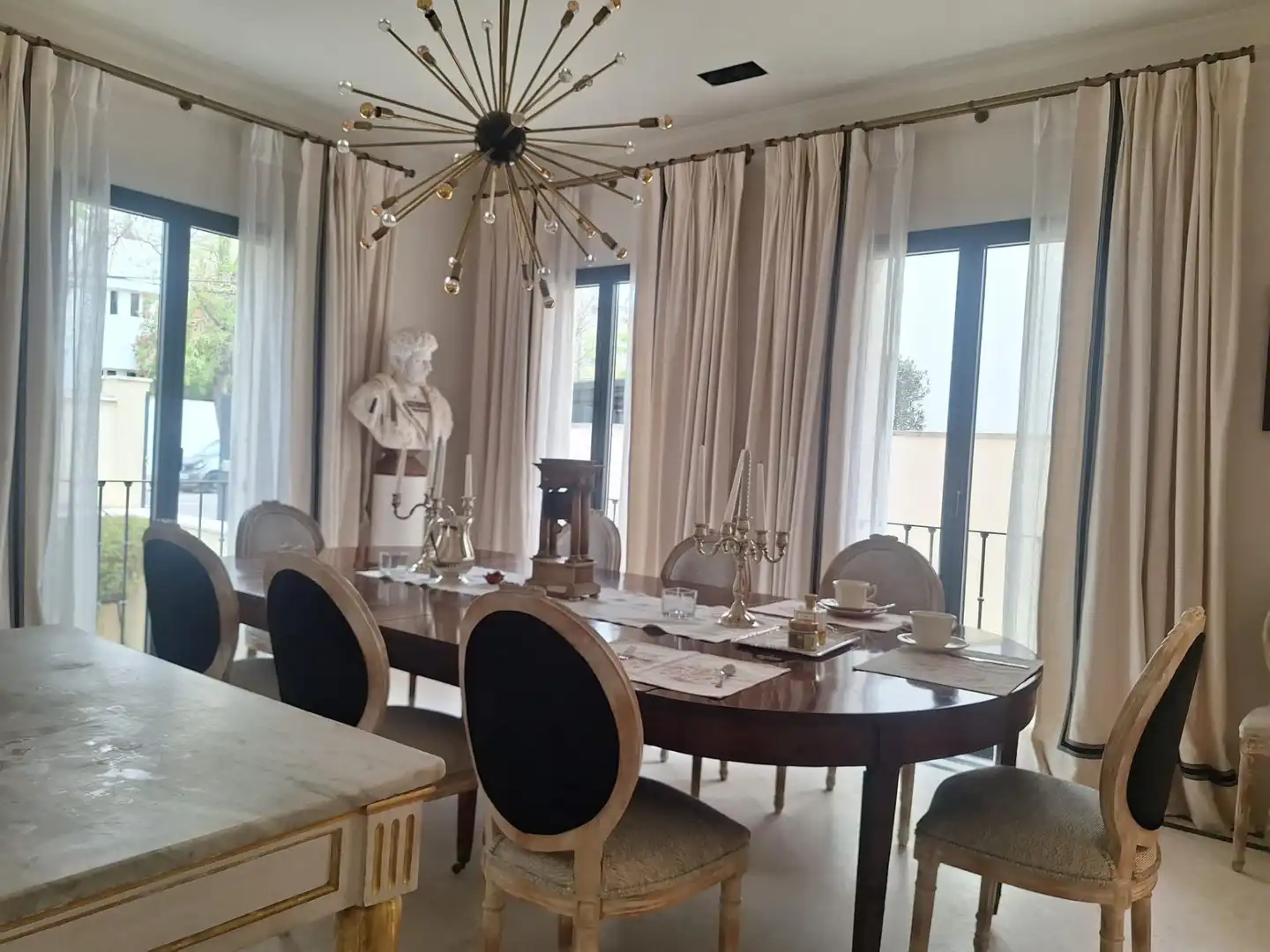 Esszimmer von Haus oder Chalet zur Miete in Madrid mit Klimaanlage, Heizung und Privatgarten