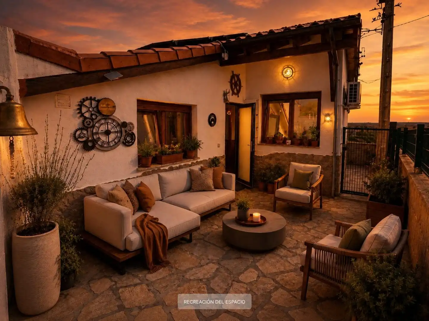 Terrasse von Country house zum Verkauf in Camargo mit Klimaanlage, Heizung und Terrasse