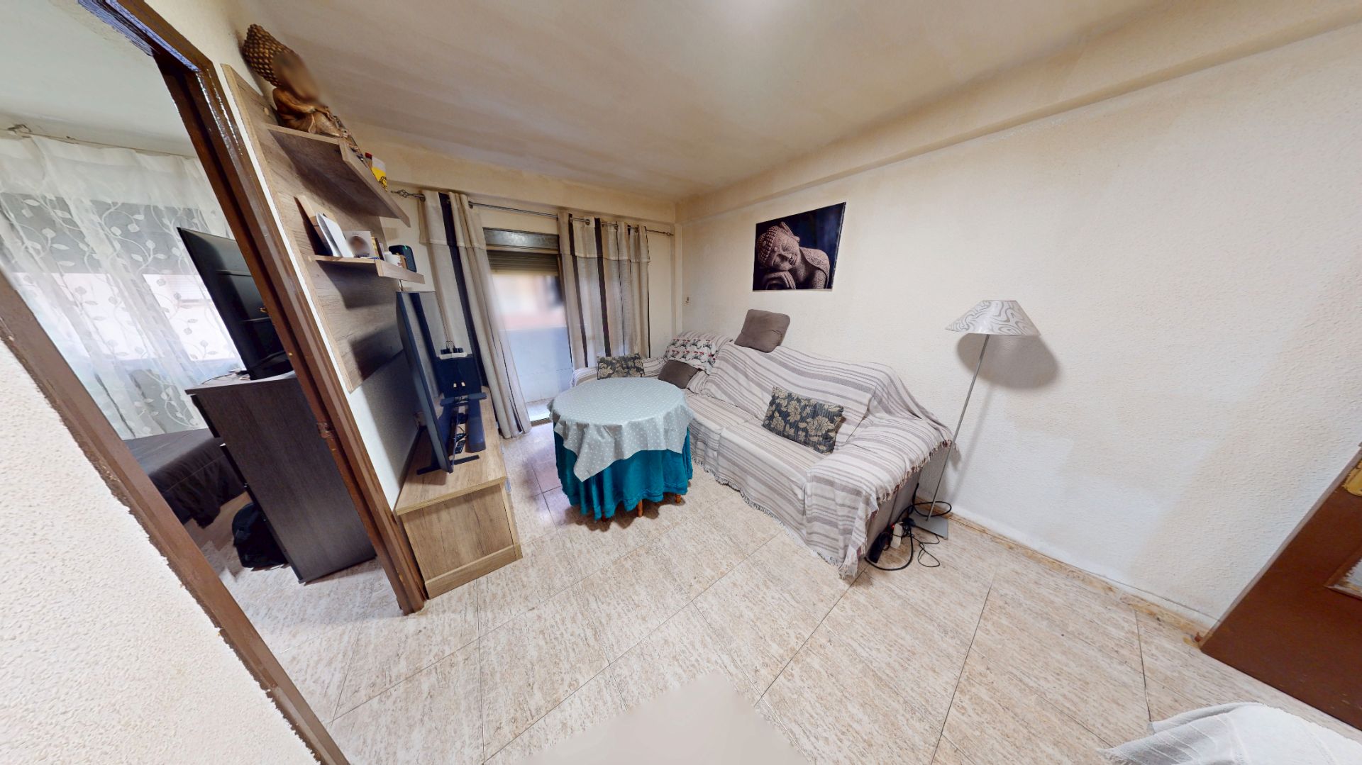 Bedroom of Flat for sale in  Almería Capital  with Furnished, Washing machine and Balcony