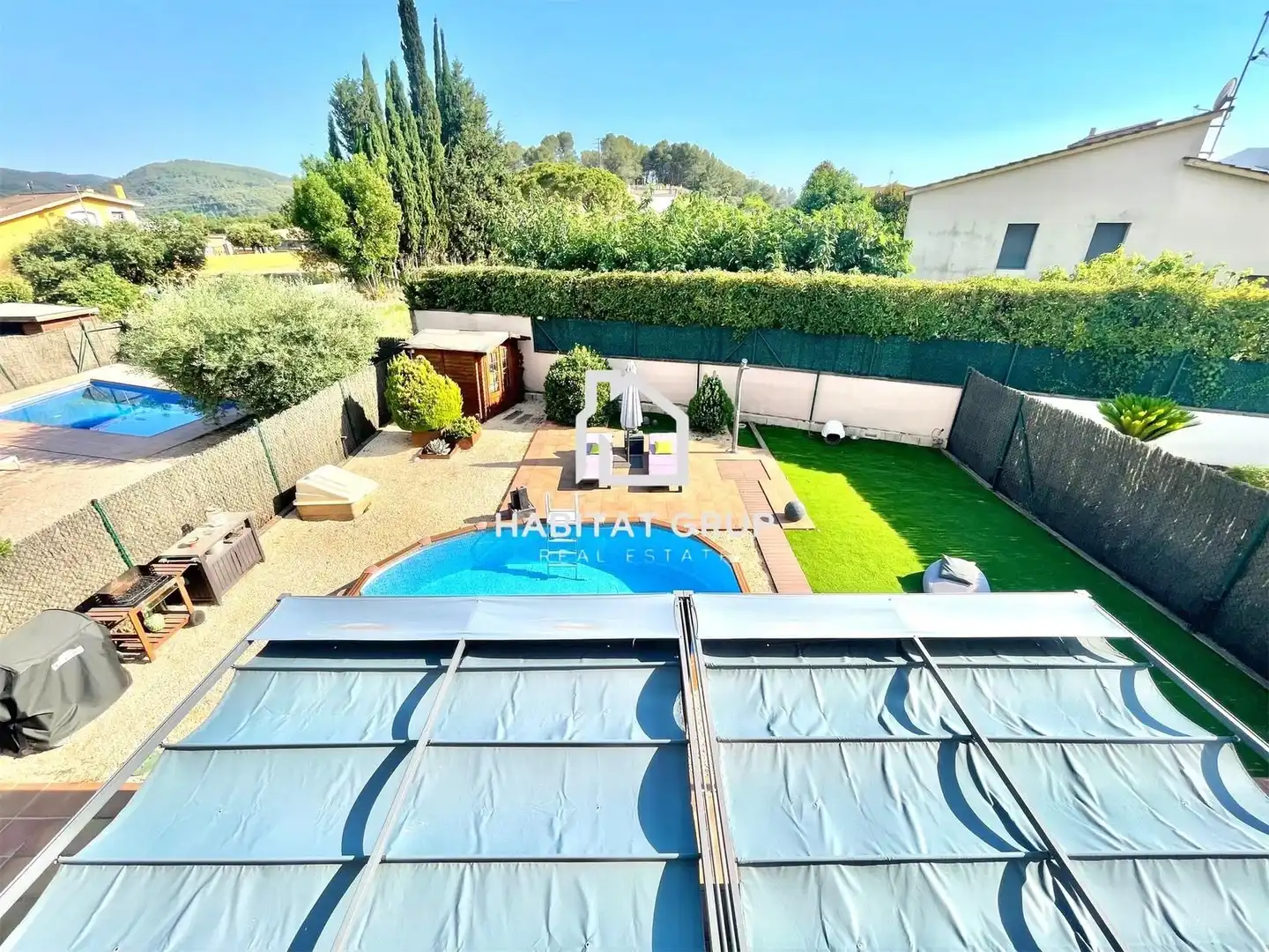 Vista exterior de Casa o chalet en venta en Medinyà con Aire acondicionado, Calefacción y Jardín privado