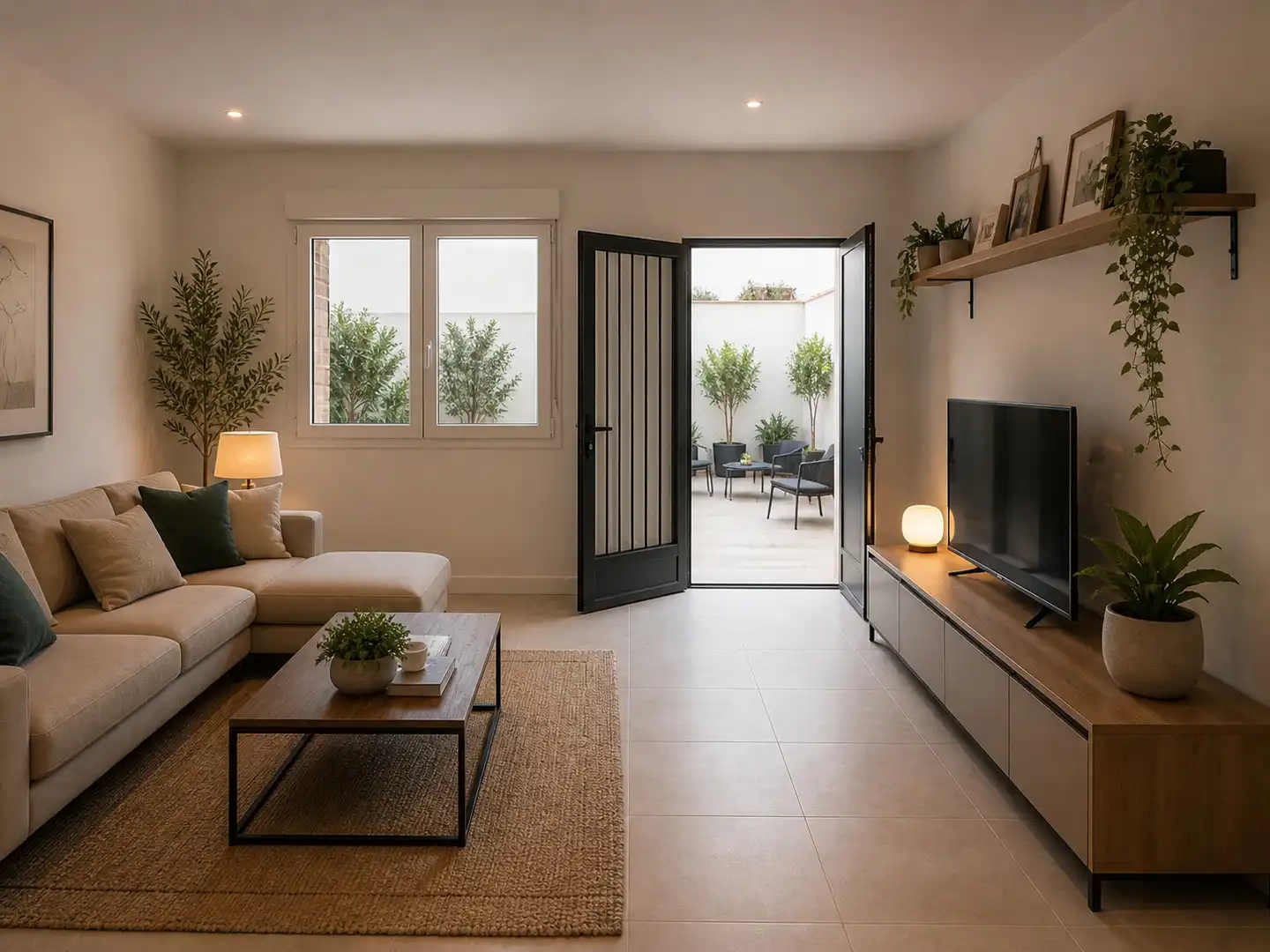 Sala de estar de Casa adosada en venta en Pelayos de la Presa