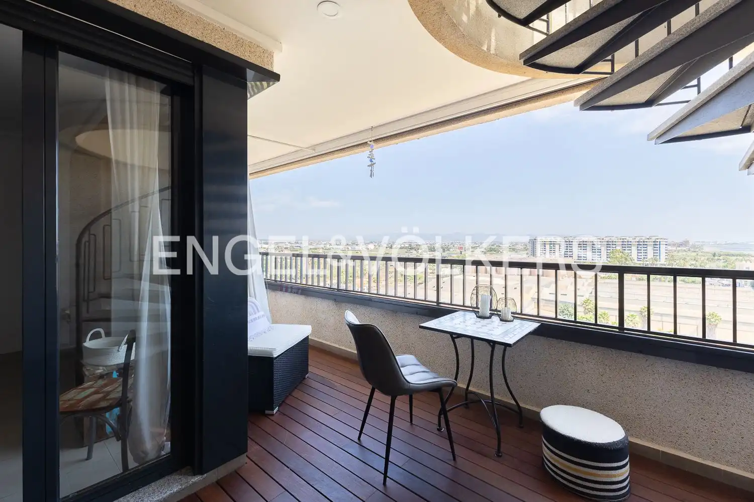 Terrasse von Dachboden zur Miete in Alboraya mit Klimaanlage, Heizung und Terrasse