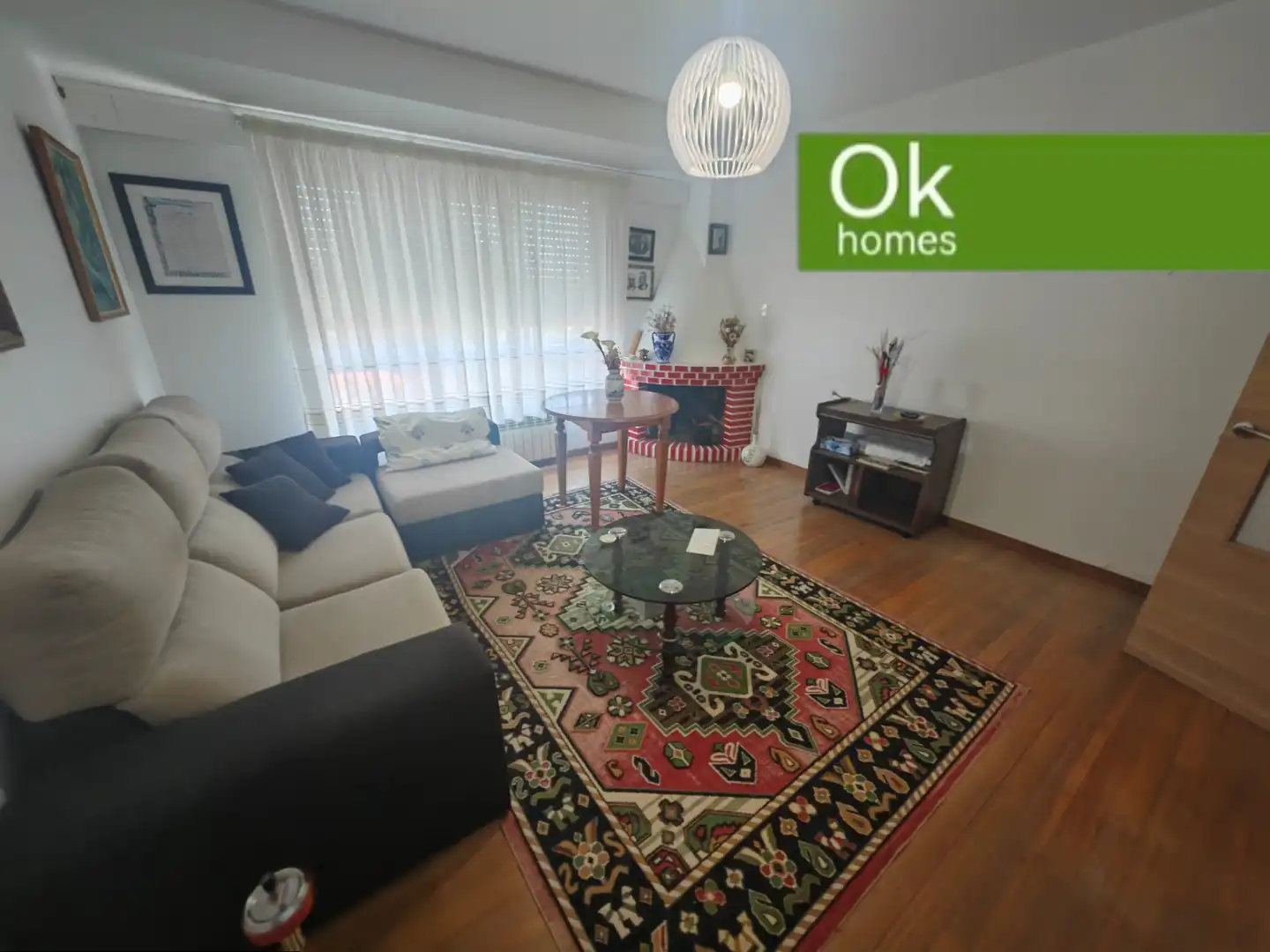 Sala de estar de Piso en venta en Curtis con Calefacción, Parquet y Amueblado