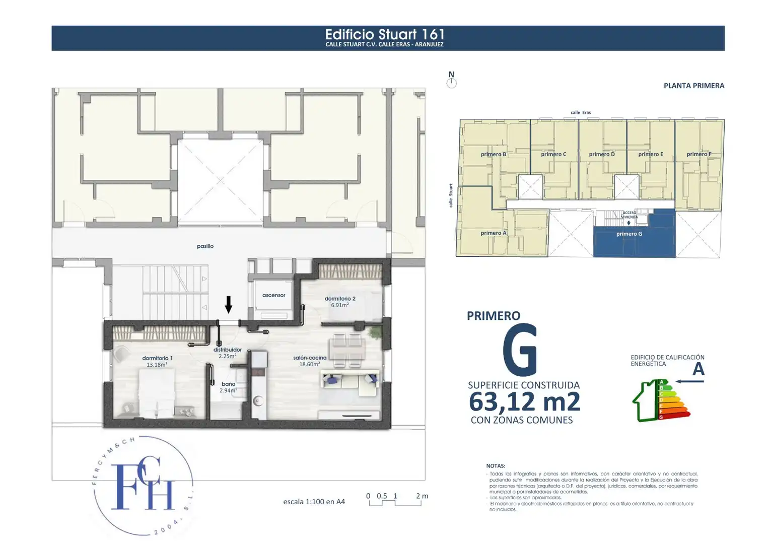 Appartement avec ascenseur à vendre à Calle de Stuart 161, imagen 4