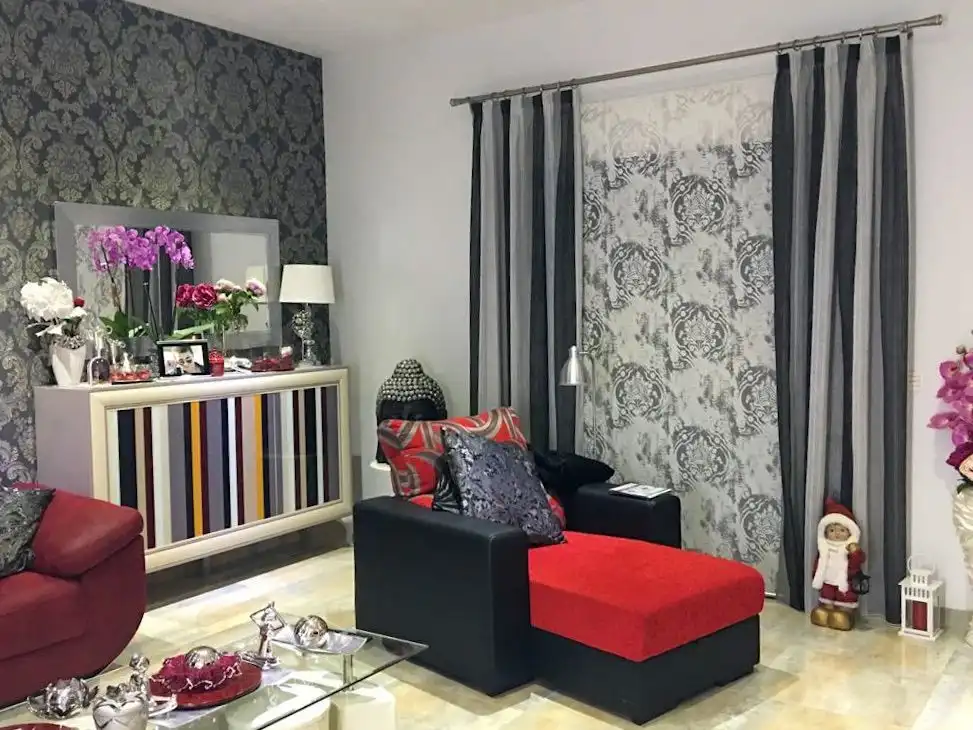 Sala d'estar de Casa o xalet de lloguer en Pilar de la Horadada amb Aire condicionat, Calefacció i Jardí privat