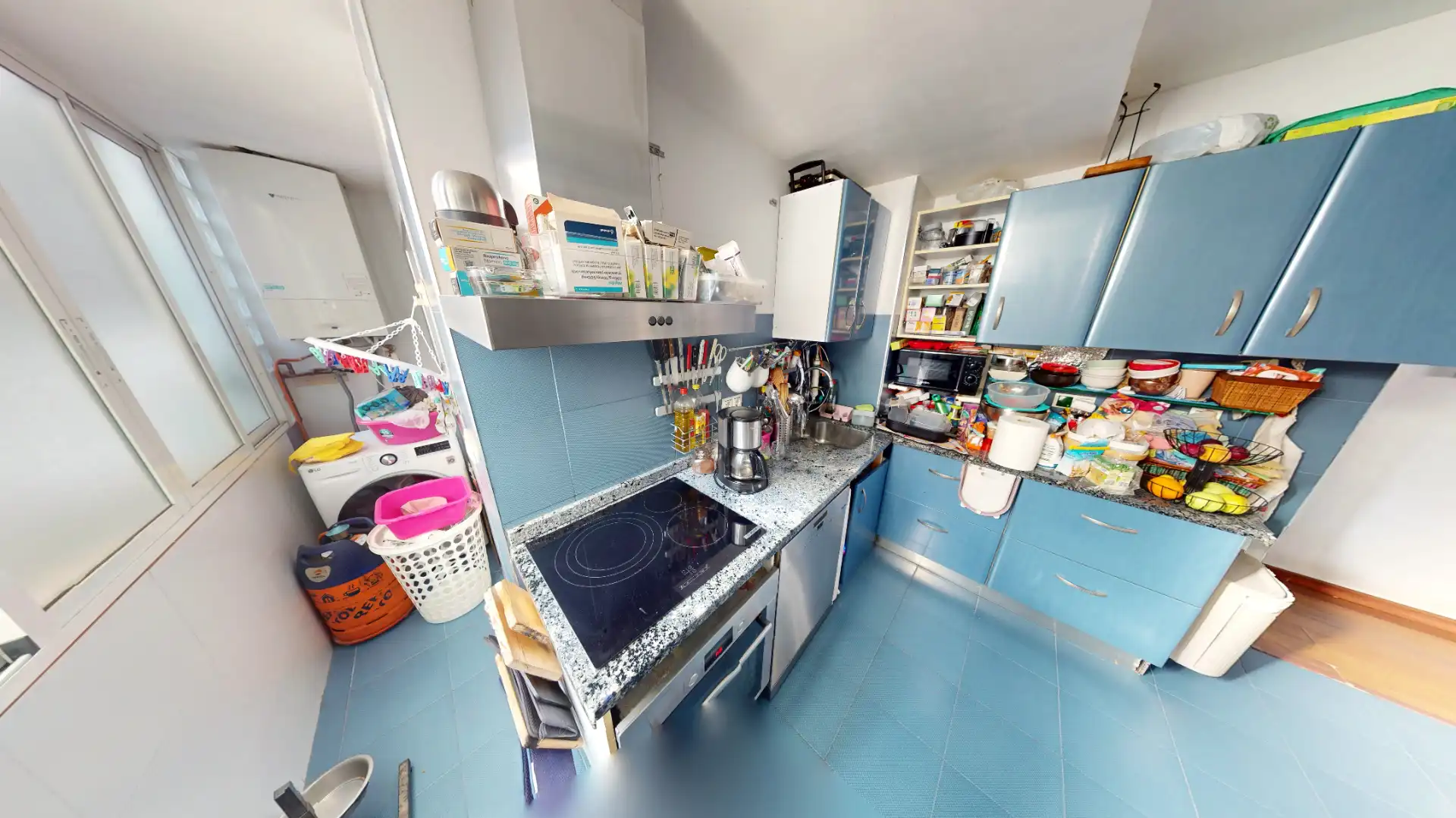 Küche von Wohnung zum Verkauf in Alicante / Alacant mit Klimaanlage, Heizung und Parkett