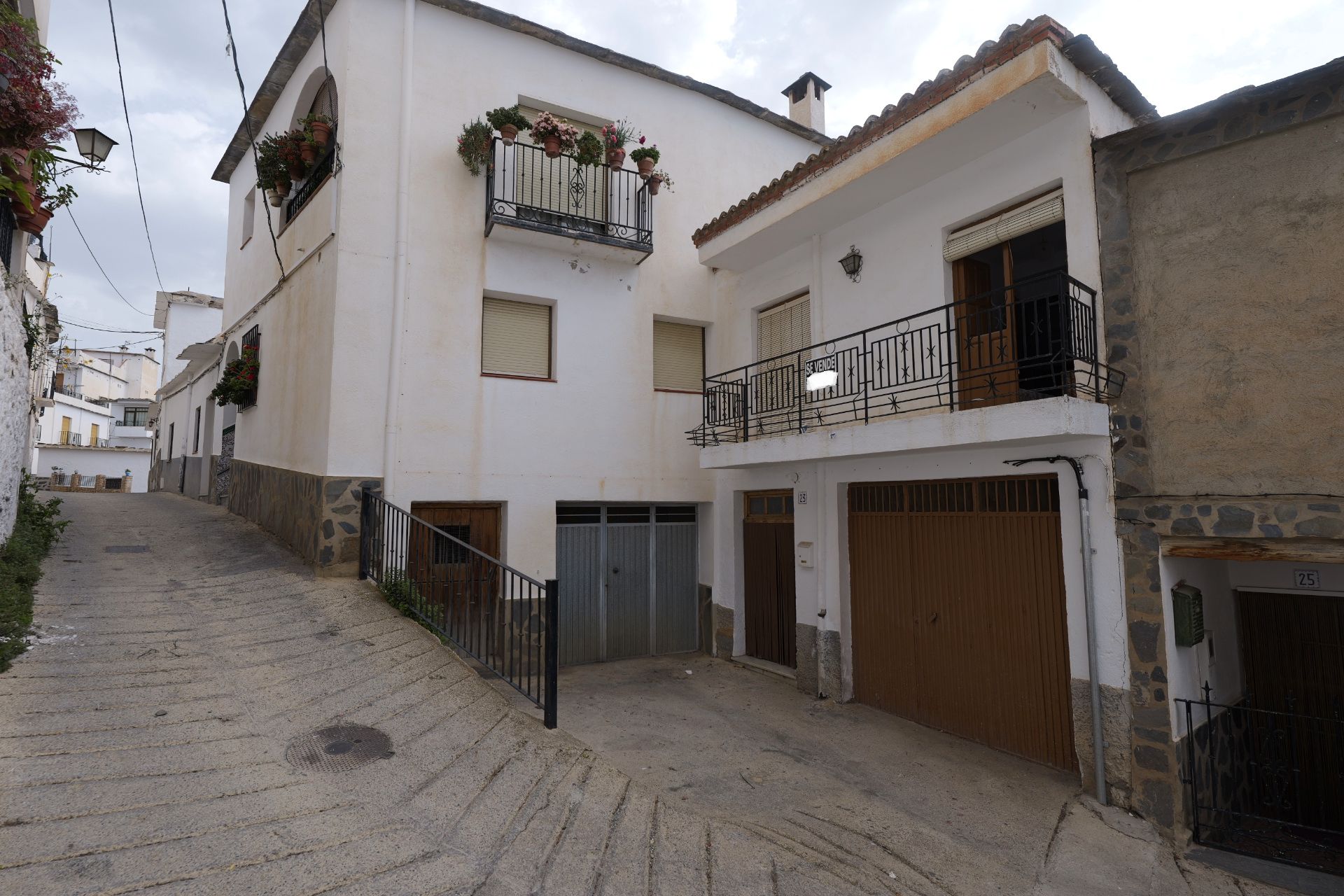 Exterior view of Single-family semi-detached for sale in Bérchules  with Terrace, Furnished and Balcony