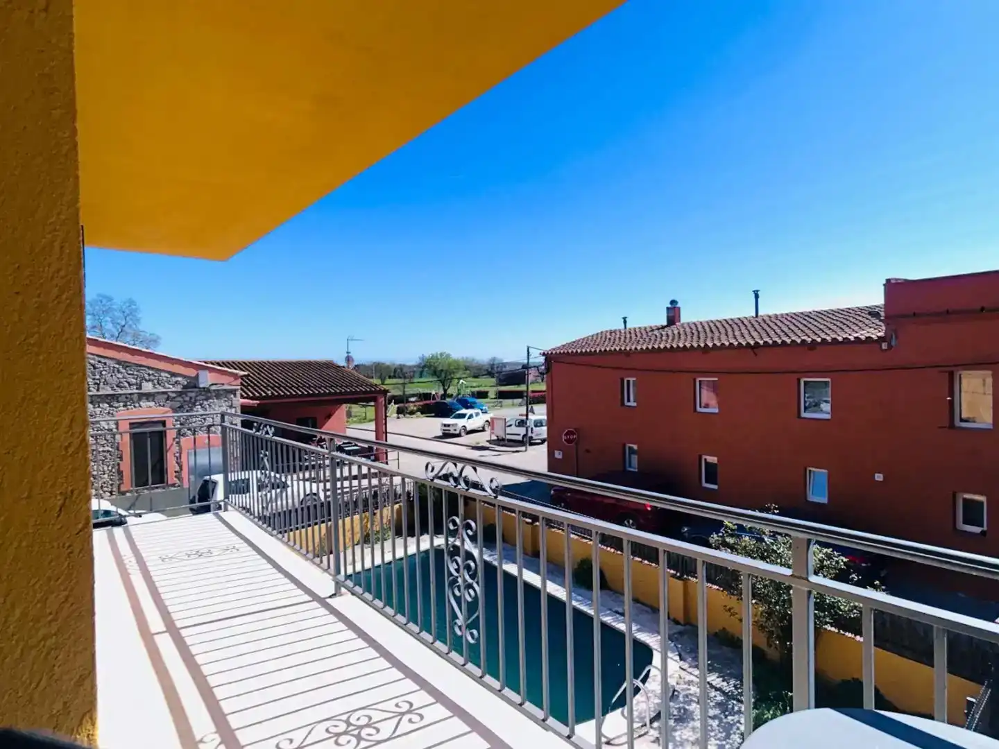 Terrace of Flat for rent in Vilamacolum  with Air Conditioner, Swimming Pool and Balcony
