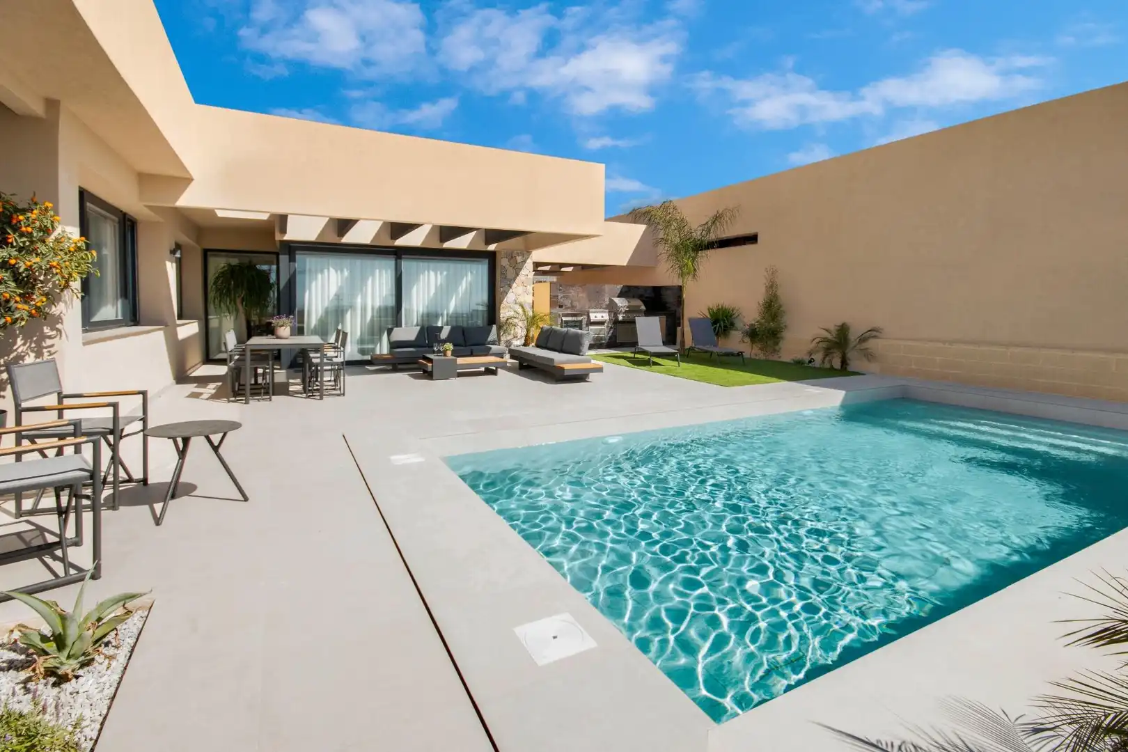 Swimming pool of Houses for sale in Murcia  with Air Conditioner, Heating and Private garden