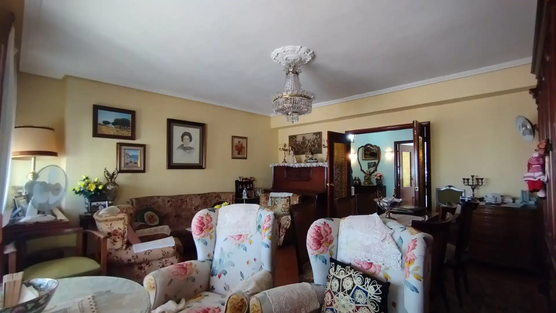 Sala de estar de Piso en venta en Medina del Campo con Calefacción, Amueblado y Balcón